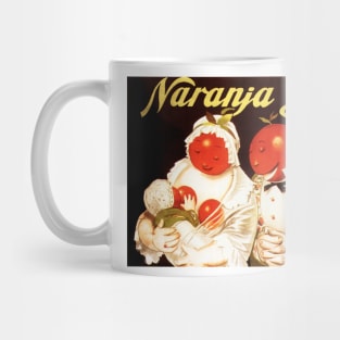 NARANJA BILZ Orange Juice Family Vintage Fruit Advertisement by Achille Mauzan Mug